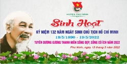 Huyện đoàn Phú Ninh tổ chức Sinh hoạt Kỷ niệm 132 năm Ngày sinh Chủ tịch Hồ Chí Minh !